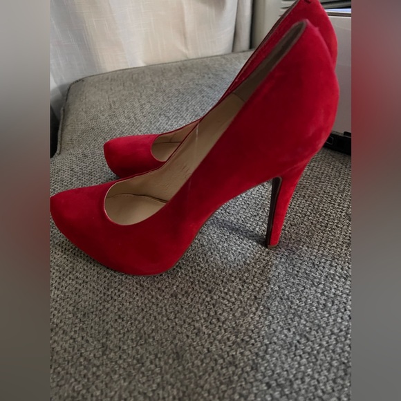 Jessica Simpson Red Heel Pumps - Size 9 - Picture 7 of 8